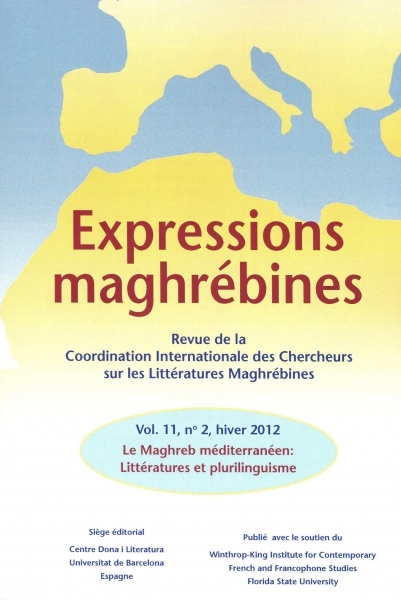 Expressions maghrébines, vol. 11, nº 2, hiver 2012