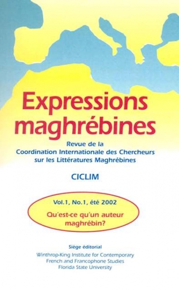 Expressions maghrébines, vol. 1, nº 1, été 2002