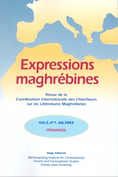 Expressions maghrébines, vol. 2, nº 1, été 2003