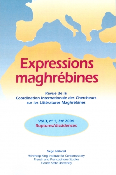 Expressions maghrébines, vol. 3, nº 1, été 2004