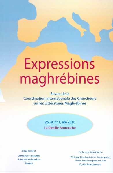 Expressions maghrébines, vol. 9, nº 1, été 2010